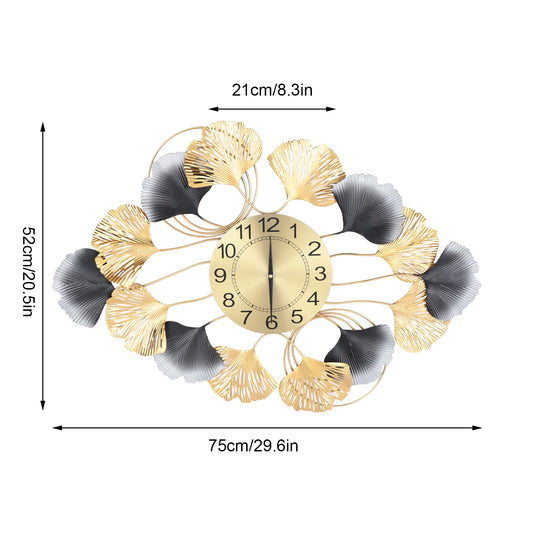 Large Wall Clock for Living Room Decor Modern Wall Clock Creative Luxury Wall Clock Background Wall Art Gold Clock